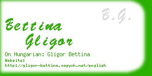 bettina gligor business card